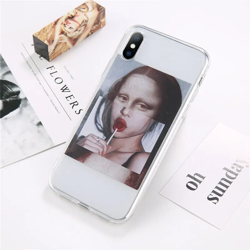 6438 Lovebay для iPhone 7 чехол с прозрачными буквами для iPhone 6 6S 7 8 Plus 11 Pro X XR XS Max 5 5S SE мягкий чехол для телефона TPU задняя крышка - Цвет: 6438