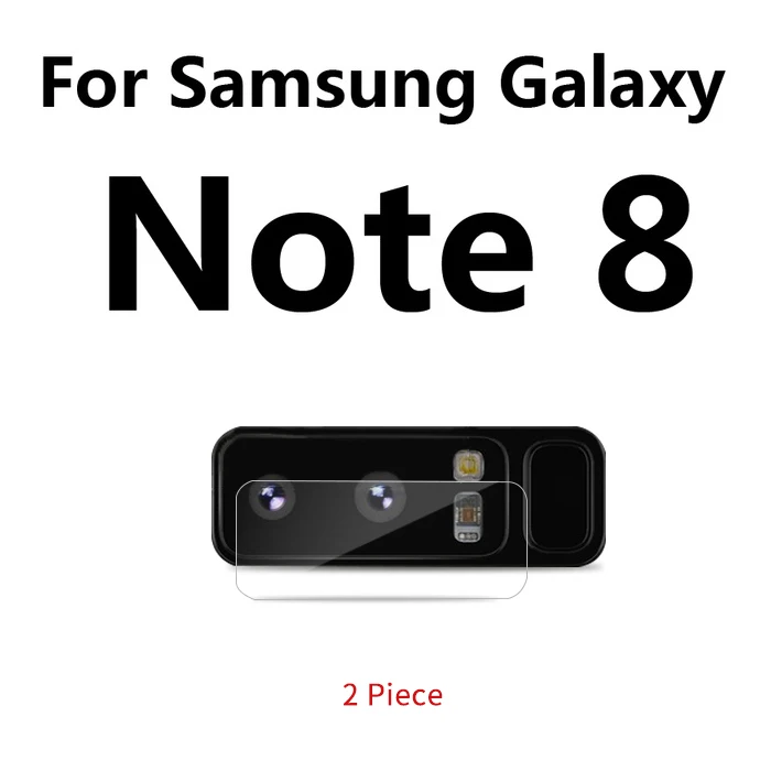 for samsung note8 2 шт Камера защитное устройство для объектива закаленное Стекло пленка для iPhone7 8 X samsung s9 s8 note8 s9+ плюс объектив задней камеры протектор - Цвет: for samsung note8
