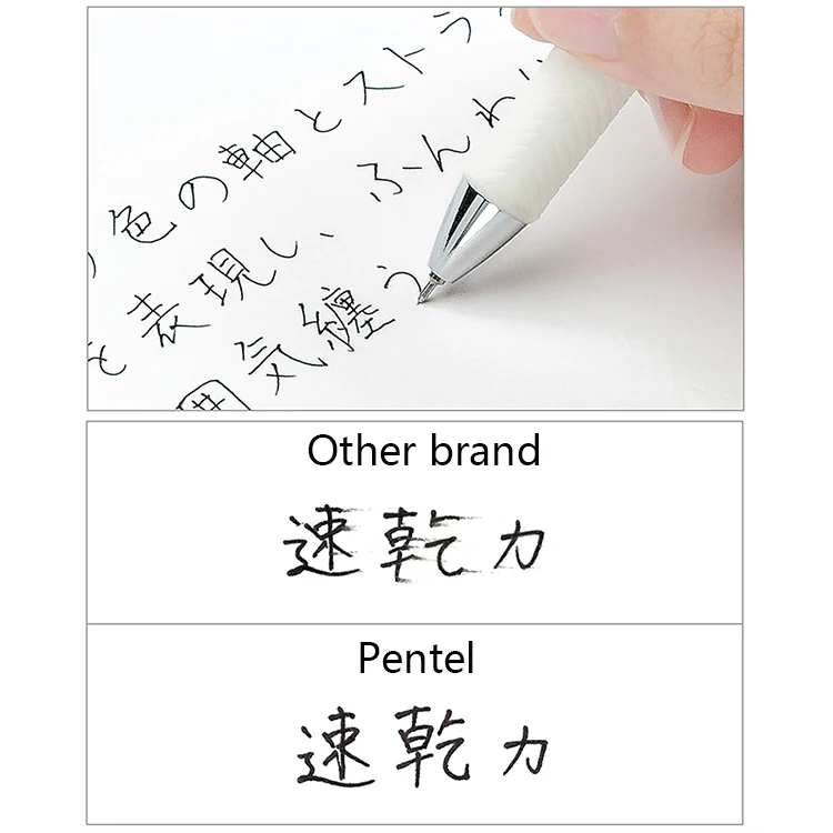 LifeMaster Pentel Energy Gel LRN5 игольчатая гелевая ручка, заправка 0,5 мм, черный/синий/красный для Pentel BLN75