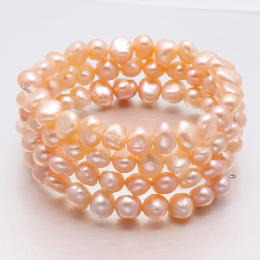 100% Natural Freshwater Pearl Bracelets High Quality for Women 6 7mm|Цепочки и браслеты| |