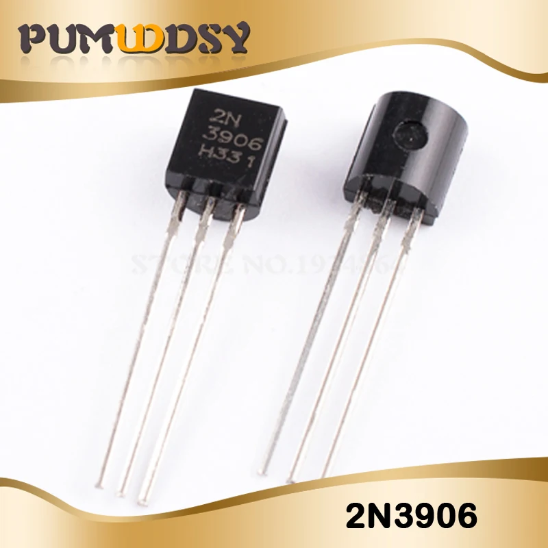 2N3906 100 шт. 2N2222 2N5401 2N3904 2N3906 2N5551 2N2907 TO-92 и IC - Цвет: 2N3906