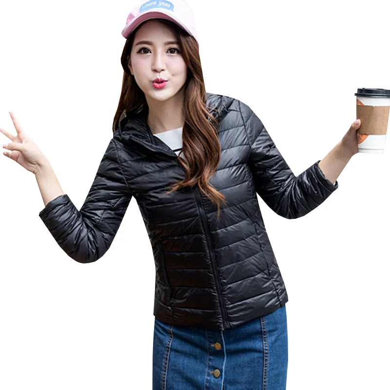 Новинка осенне зимняя теплая Женская ульсветильник Кая пуховая куртка