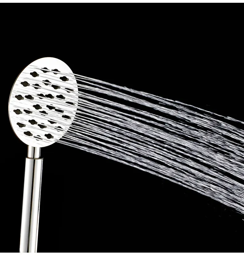 round hand shower Dofaso, 20 см, высокое давление, верхний душ, дождевая головка, 8 дюймов, нержавеющая круглая душевая головка, высокое давление, над головкой, душевой набор - Цвет: round hand shower