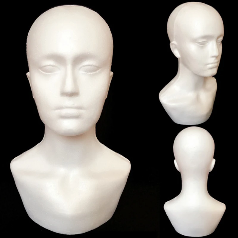 NOCM-Foam Male Display Mannequin Head Dummy Wigs Hat Scarf Stand Model |