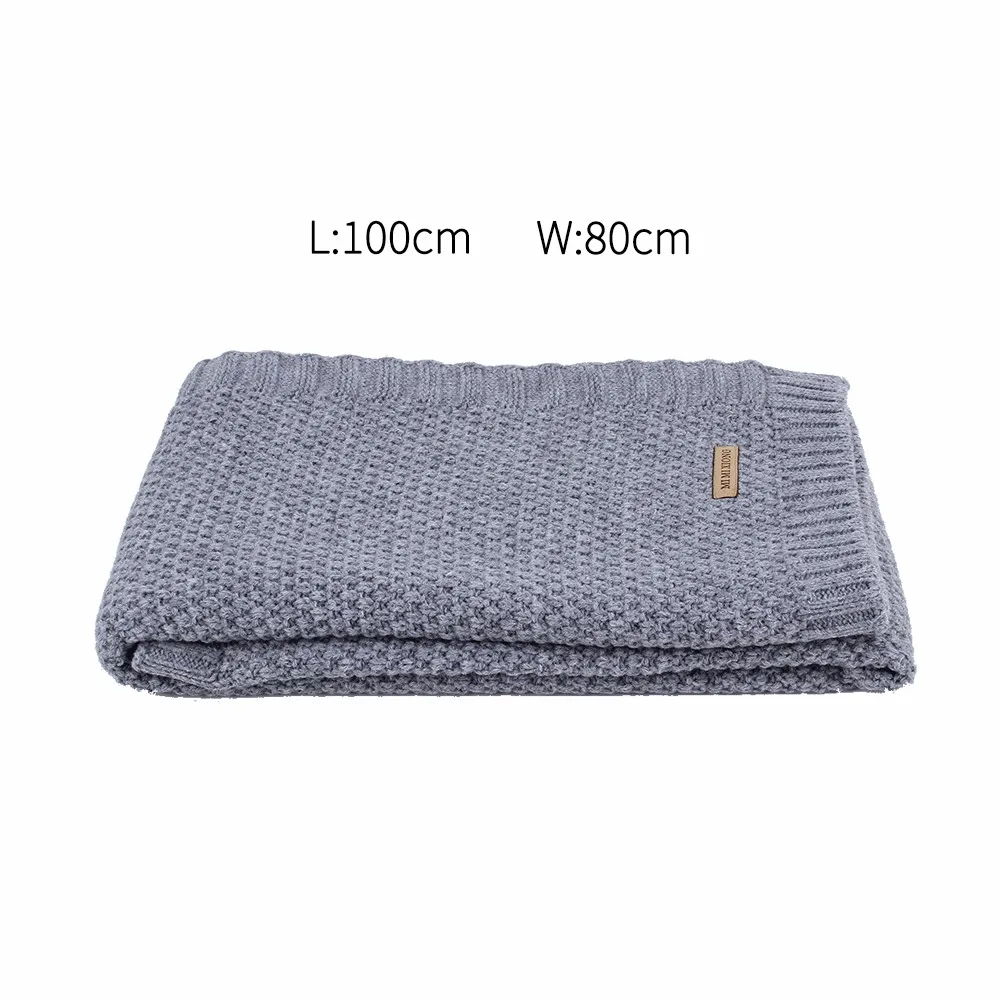 Baby Blanket Knitted Newborn Swaddle Wrap Blankets Super Soft Toddler Infant Bedding Quilt For Bed Sofa Basket Stroller | Мать и ребенок
