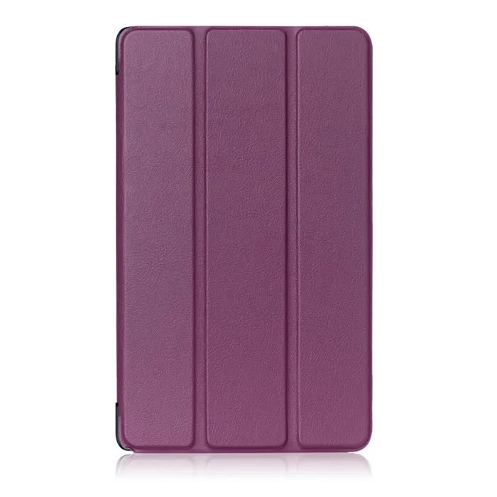 Чехол-книжка из искусственной кожи чехол для lenovo Tab4 Tab 4 7 Essential 7304X TB-7304I TB-7304X 7-ми дюймовых планшетов(Tab7 Эфирное)+ 2 шт. Экран пленка - Цвет: Фиолетовый