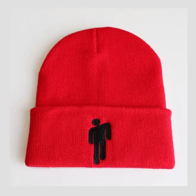 C10 Billie Eilish Skullies Beanie 17 цветов вязаная зимняя шапка однотонный хип-хоп трикотажный свитер шляпа костюм капитана подарки, Прямая поставка - Цвет: C10