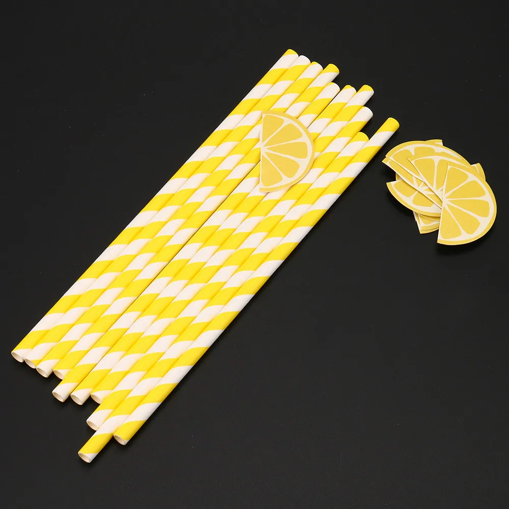 10PCS Paper Drinking Straws Straw Crazy Fruit Kids Girls Birthday Wedding Decorative Party Decoration Event Supplies | Дом и сад