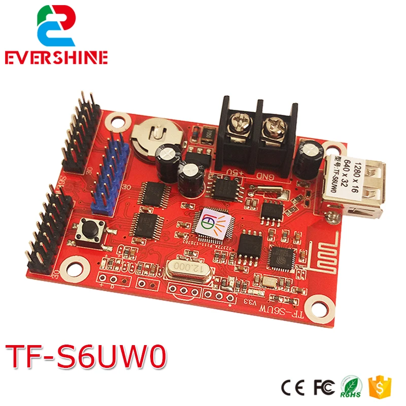 TF S6UW светодиодная карта управления Wi Fi + USB диск одноцветная и двухцветная