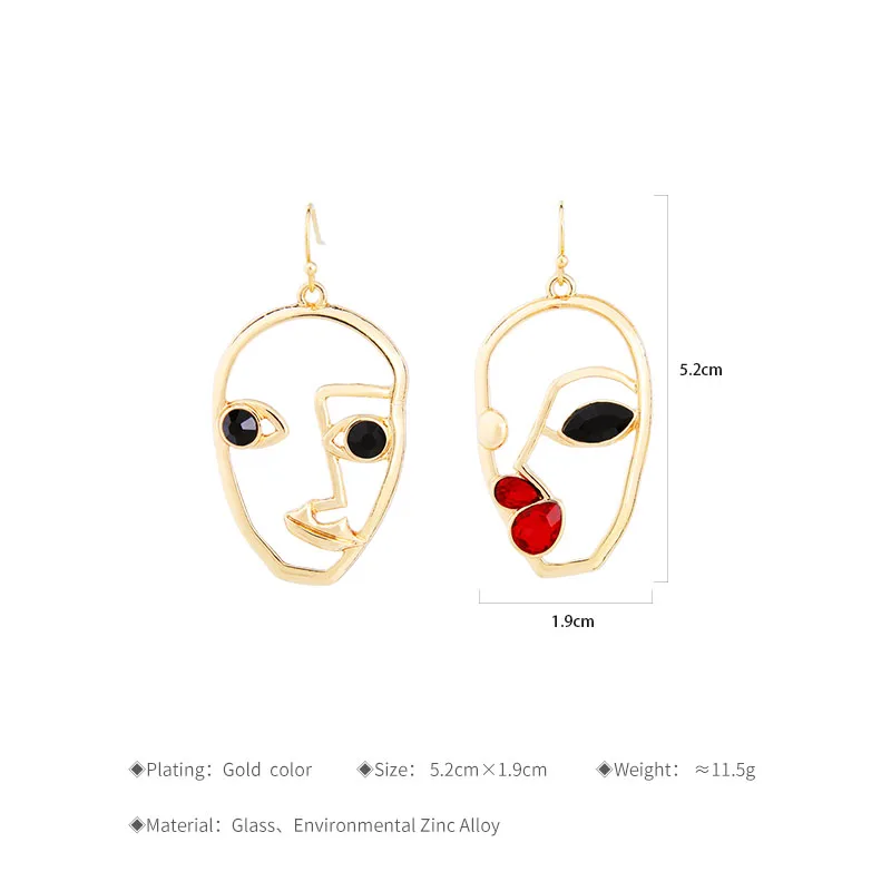 Эксклюзивный дизайн полые висячие серьги для девочек золотого цвета уникальные