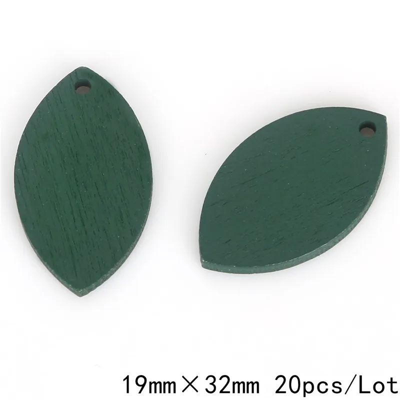 20 шт. деревянные подвески в виде листьев 19x32 мм|charm pendant|pendants for jewelry makingleaf charm pendant |