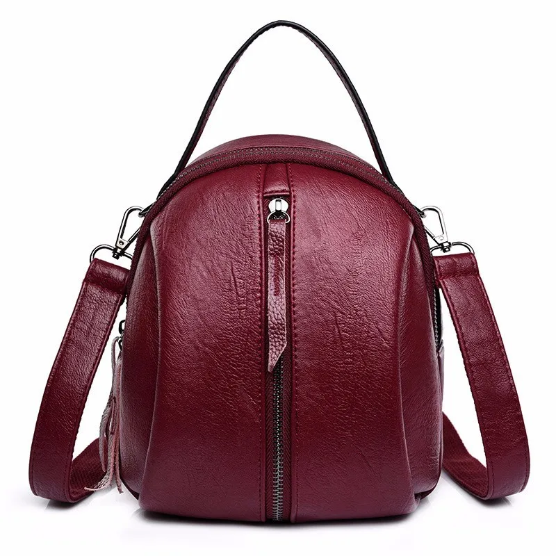 Женские кожаные рюкзаки Mochila Feminina винтажные высокого качества для девочек 2019 |