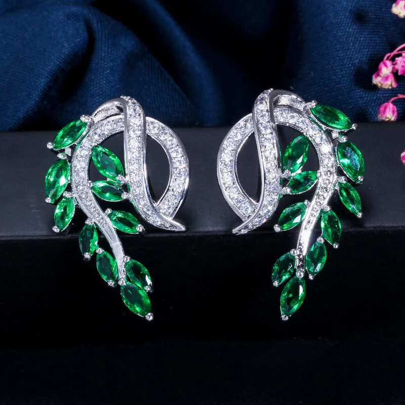 Серьги гвоздики женские с фианитом E218|drop stud earrings|stud earringsstud earrings for women |