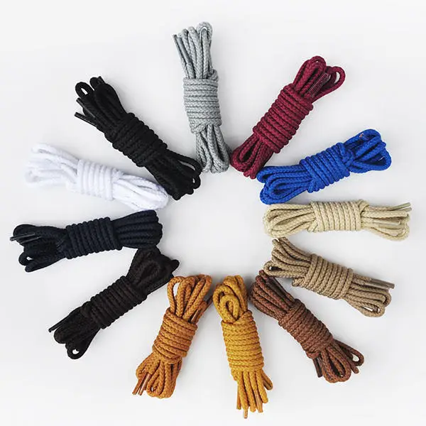 80 160 см круглые Вощеные Цветные шнурки эластичные кожаные для обуви шнур
