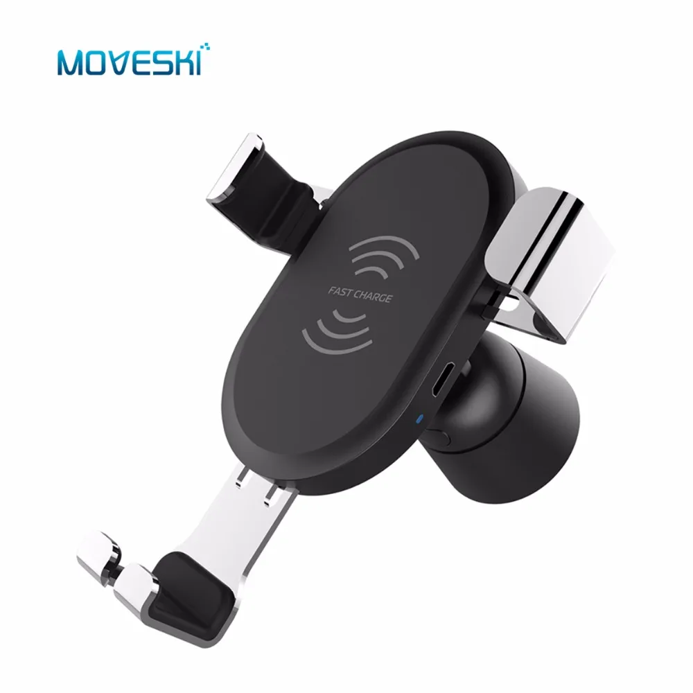 Moveski BQ001 автомобильное беспроводное зарядное устройство 10 Вт QC3.0 быстрое
