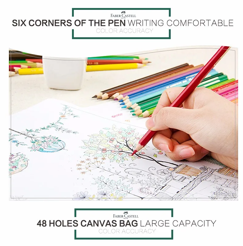 Faber Castell Профессиональный Цветные карандаши жирной для рисования цветными карандашами комплекты Цвет Радужный карандаш товары для рукоделия Студенческая Канцелярия