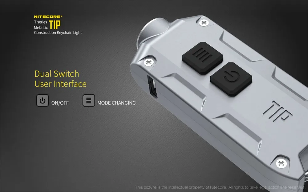 NITECORE светильник-трубка Портативный Micro-USB Перезаряжаемый EDC Карманный флэш-светильник водонепроницаемый мини-светильник вес 10 красочных ключей