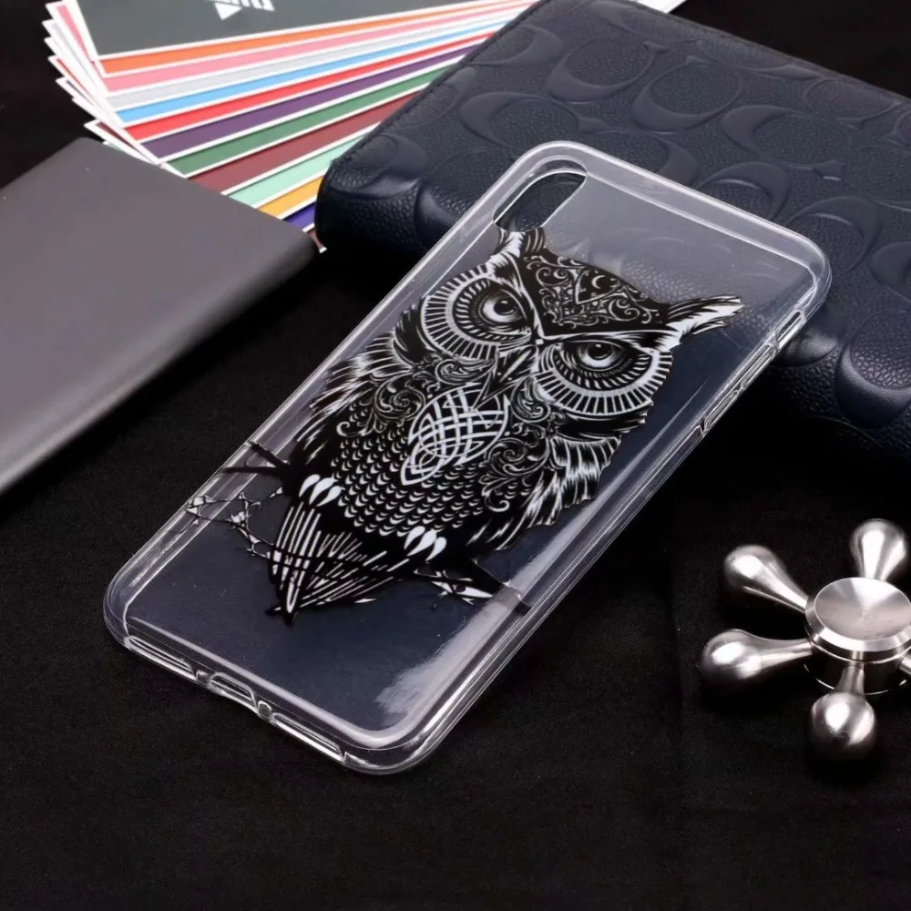 10pcs/lot Cartoon Pattern IMD Transparent Soft TPU Case for Apple iphone XR XS Max | Мобильные телефоны и аксессуары