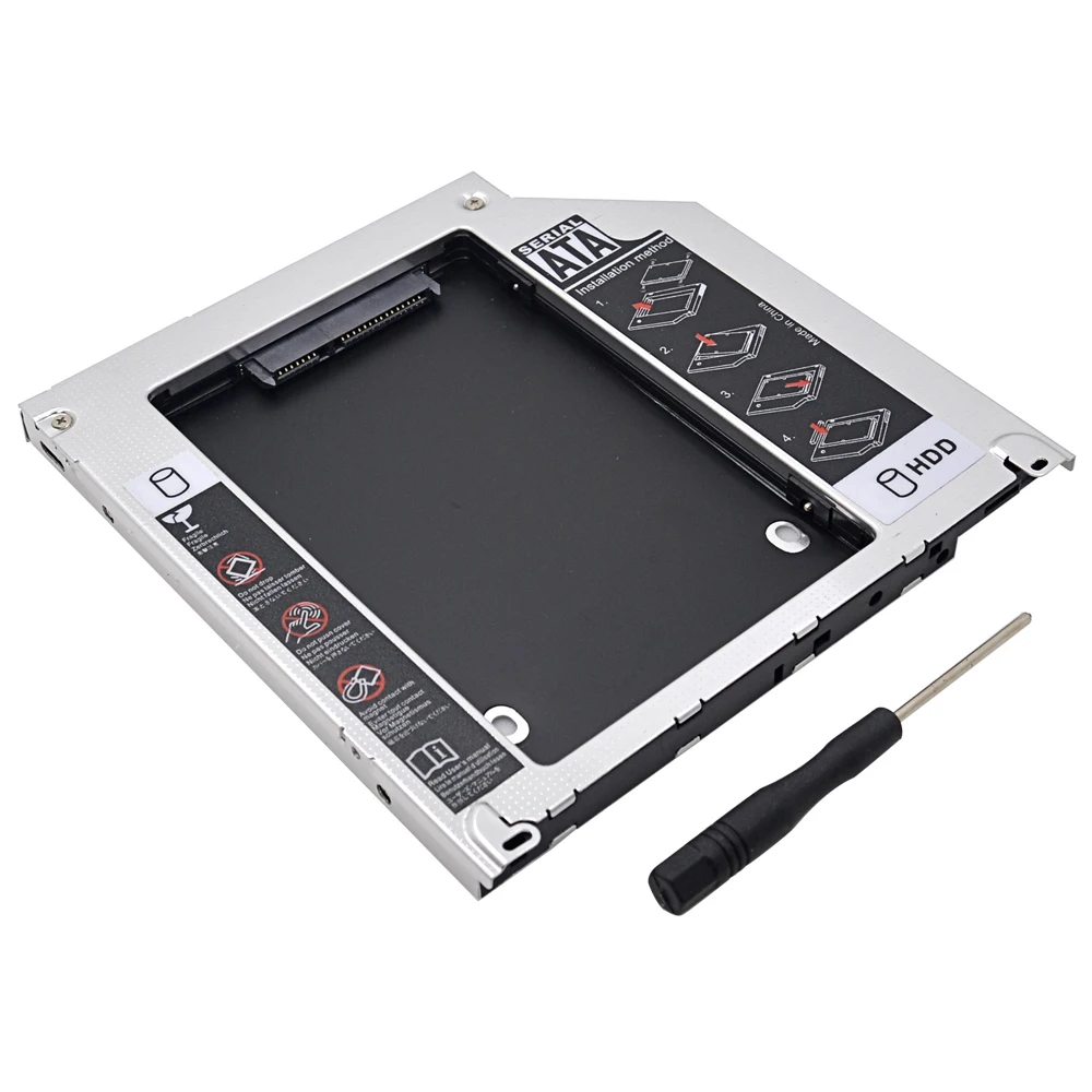 Высокопроизводительный чипсет SATA 3 0 2nd HDD Caddy 9 5 мм для 2 &quotжесткого диска SSD чехол