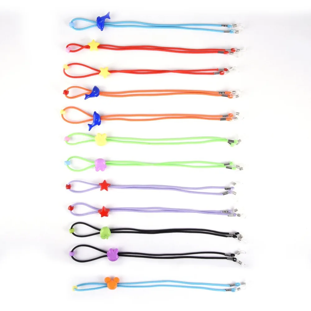 12 шт Регулируемые Детские нейлоновые очки эластичный ремень ремни Дети