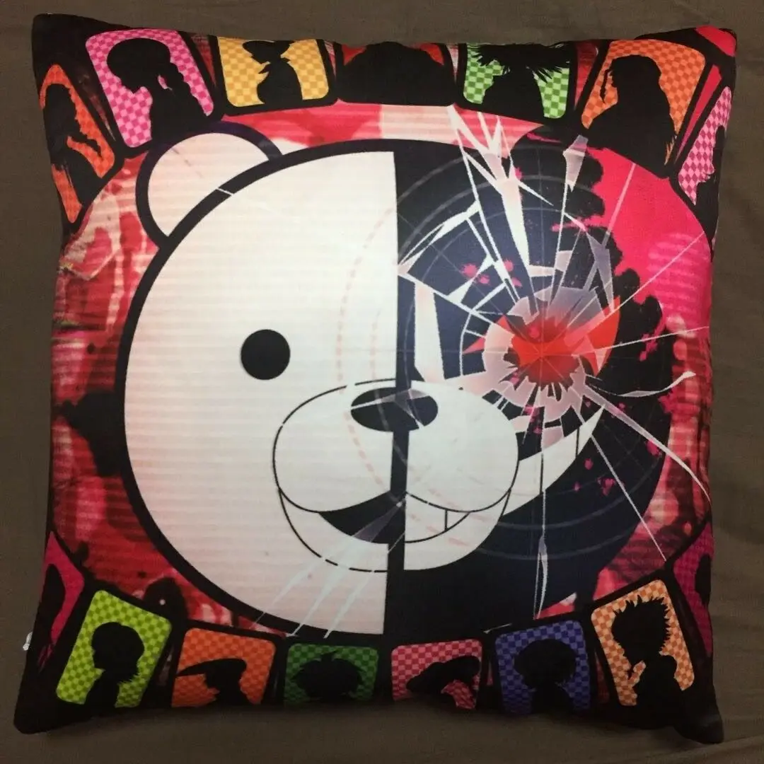 Аниме Dangan Ronpa Danganronpa Monokuma двусторонний обнимающий чехол для подушки, чехол для подушки, Декор для дома/кровати/дивана, подарок для косплея