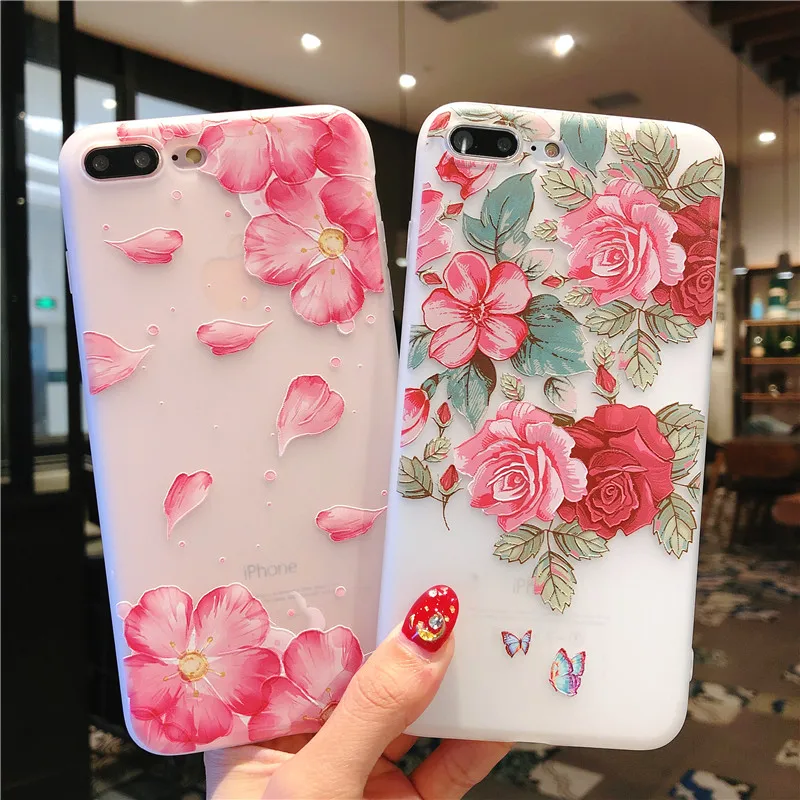 Чехлы для iPhone X мягкий чехол 7 Plus 8 6 6S 5S SE с 3D тиснением |