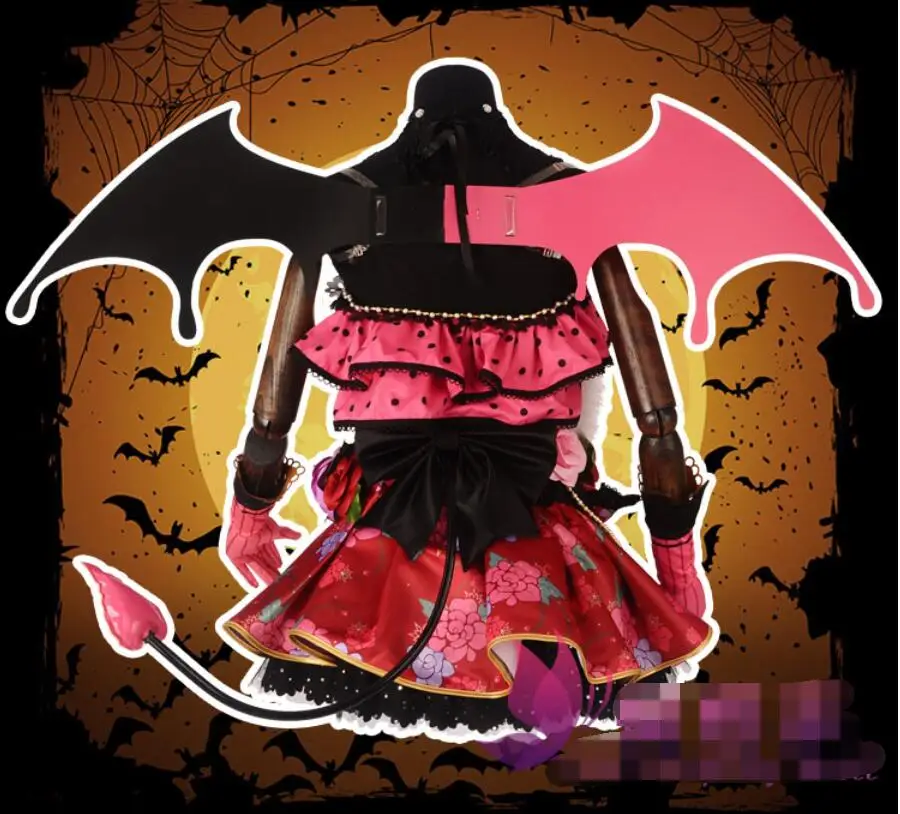 Love live!! cosplay Yazawa Nico cos Anime cartoon Halloween party female Little Devil awakening Witch costume | Тематическая одежда