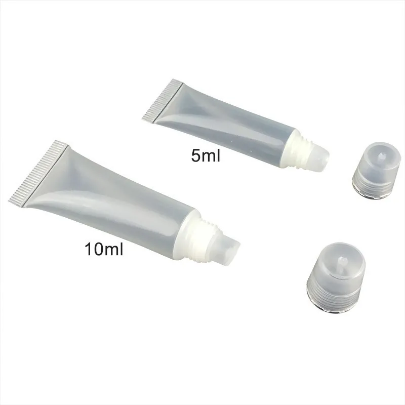 5 шт. новые бутылки для многоразового использования пустые трубки блеск бальзам