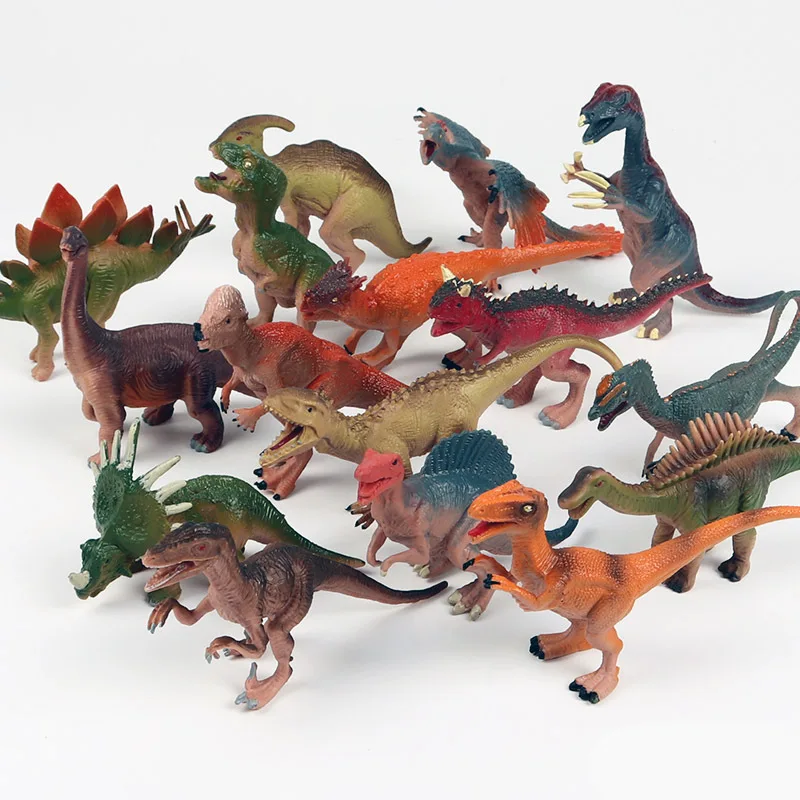 Мини 16 шт./компл. набор игрушек динозавров Парк Юрского периода Дикая жизнь