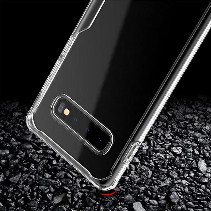 Противоударный защитный чехол для samsung Galaxy S10 Plus Note 10 S10e прозрачные чехлы для Galaxy S9 S8 Plus Note 8 9 силиконовый - Цвет: Clear
