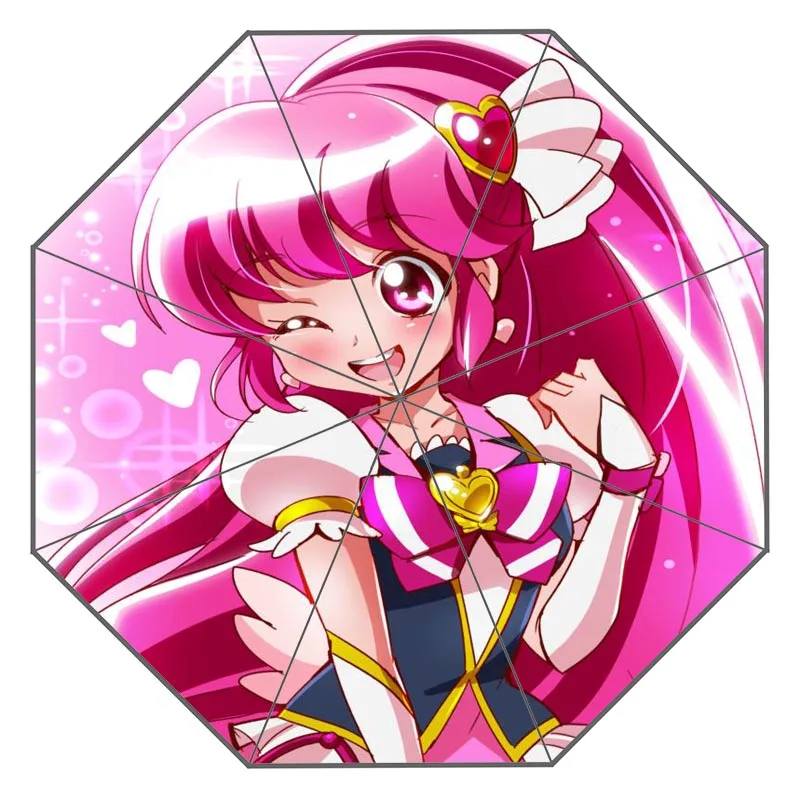Пользовательский улыбка precure работа зонтик солнечный и дождливый солнцезащитный крем анти-УФ-зонтик# QAZ098K - Цвет: Umbrella