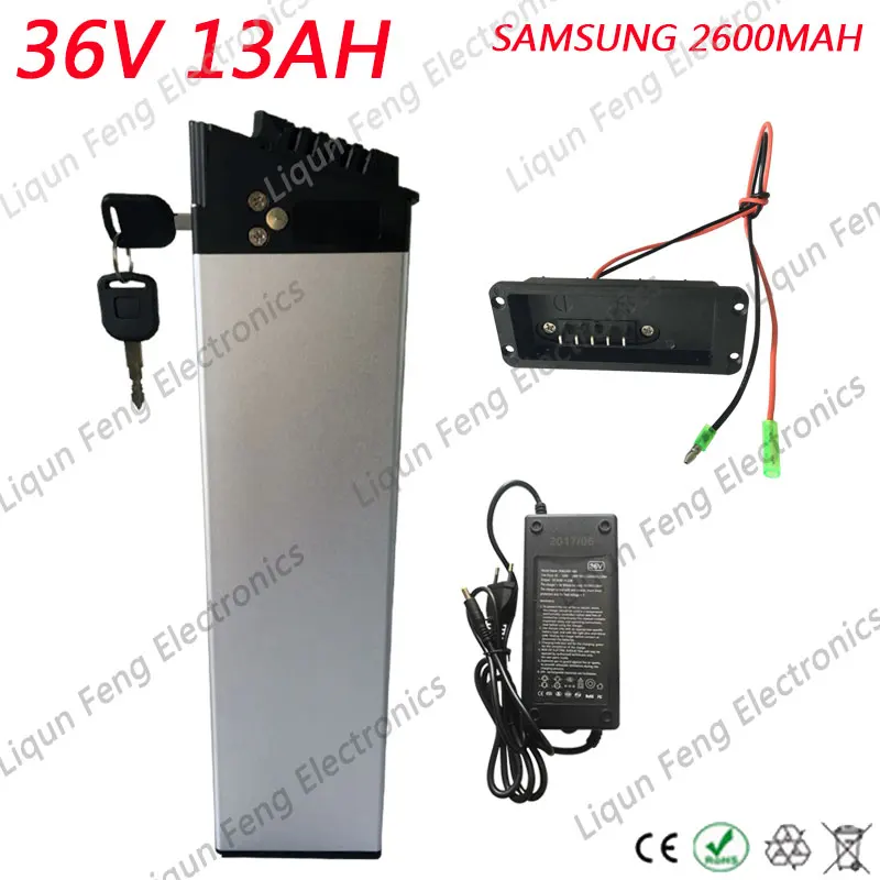 Складываемый электровелосипед е-байка 36В 13AH Li-Ion Батарея ИСПОЛЬЗОВАТЬ SAMSUNG 2600 мАч
