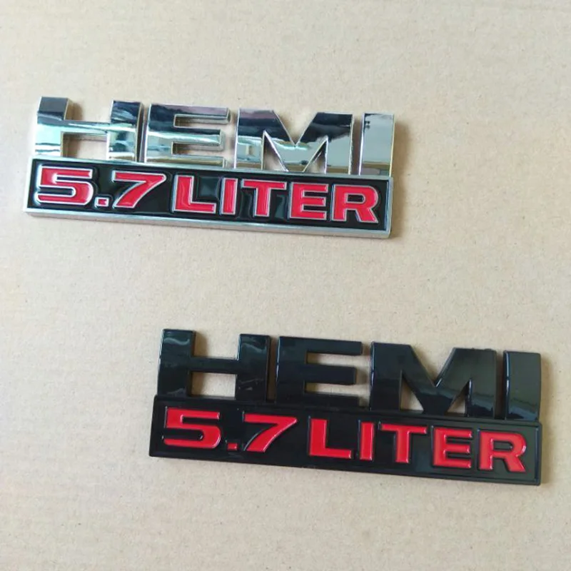 HEMI 5.7L литровый значок 6.4L крыло эмблема наклейка Наклейка для Dodge Ram Charger 1500 2500 3500