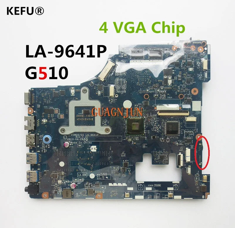 KEFU для ноутбука Lenovo материнская плата VIWGQ/GS LA 9641P 4 видеочипы тестирование Быстрая