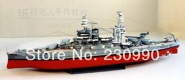 Высокое качество высокая имитация 1:250 USS Arizona линкор 3D бумажная модель DIY Собранный военный корабль бумажная модельная игрушка