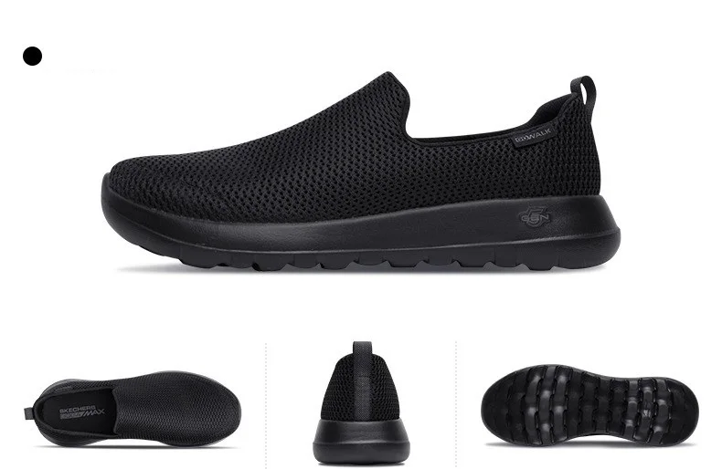 Skechers/мужская повседневная обувь; удобная дышащая обувь; Повседневная обувь; Мягкие Мокасины; мужские лоферы; 54600-BKW