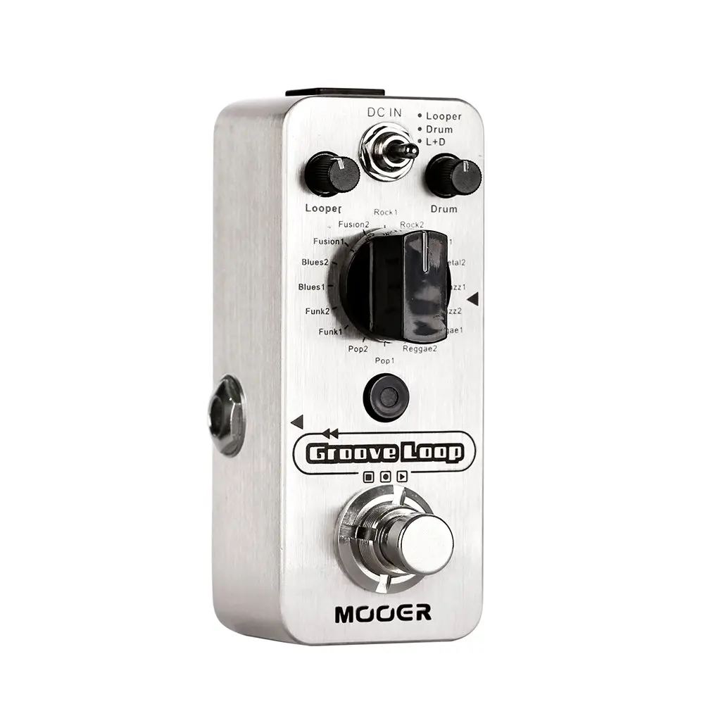 Mooer паз петля барабанная машина и педаль петлителя в одной педали серебро