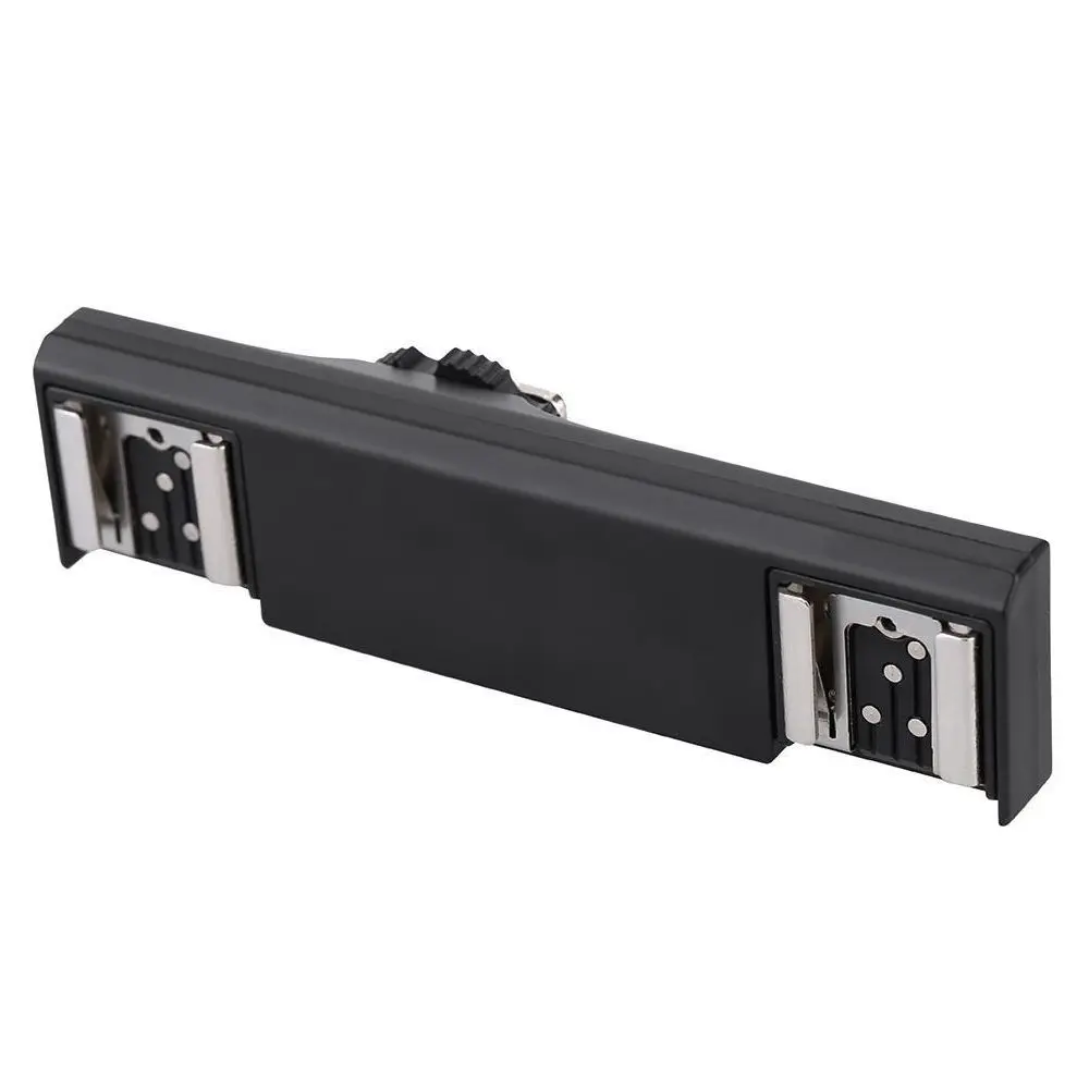 Двойной Горячий башмак вспышка скользящее крепление для кронштейна сплиттер Nikon DSLR камеры|Аксессуары