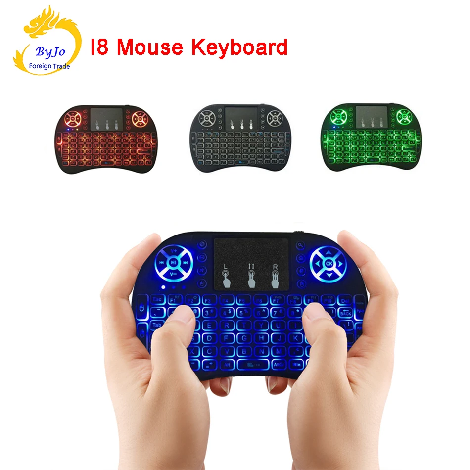 Мини беспроводная клавиатура i8 2 4 ГГц Air Mouse Клавиатура с дистанционным