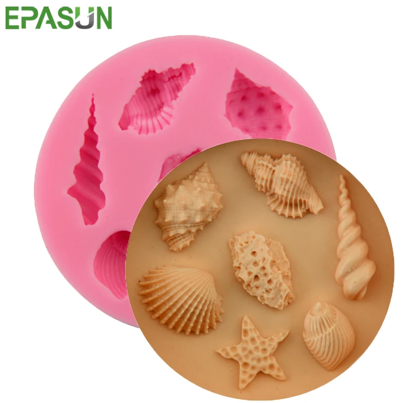 EPASUN 3D силиконовая форма мыло ракушки животных морская звезда сделай сам для