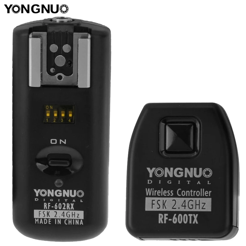 Беспроводной дистанционный триггер YONGNUO RF 602 RF602 2 4 ГГц для CANON 1000D 450D 400D 350D 500D +