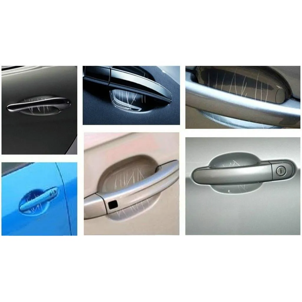 Автомобильная защитная пленка на запястье двери 5 шт. универсальная невидимая