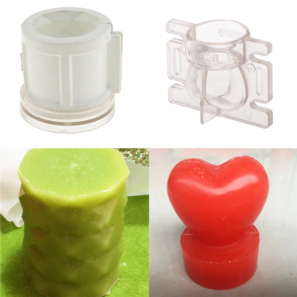 2 шт. Пластиковые смешанные формы свечи пресс-формы для DIY изготовления свечей