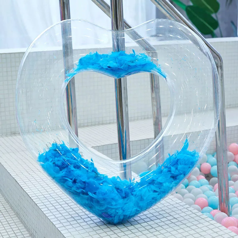 Надувное перо мечта сердце любовь плавательное кольцо гавайская Летняя