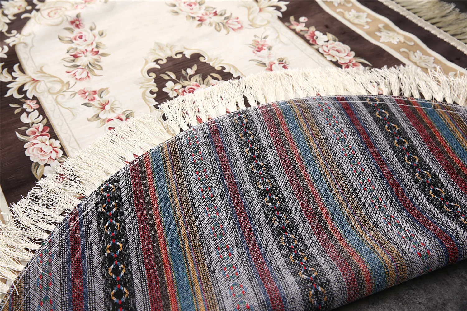 Овальные мягкие ковры для гостиной, спальни, детской комнаты, домашние ковры, коврик для двери, простые коврики с кисточками, изысканные европейские ковры