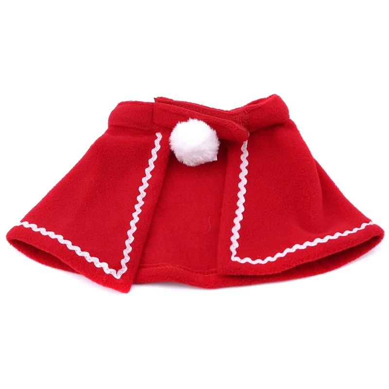 Красная рождественская Одежда для кошек костюмы домашних собак продукция плащи