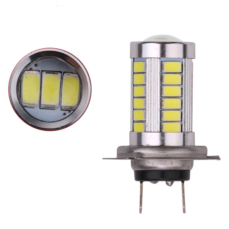 Светодиодные лампы 8W 33x5730 SMD 800lm 6000-6500k белый свет для противотуманных фар (DC 12-24 V)