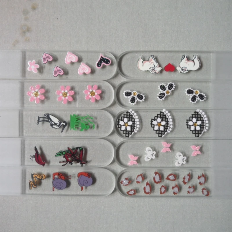 5 шт./лот пилки для ногтей Новые прозрачные и полупрозрачные прочные из