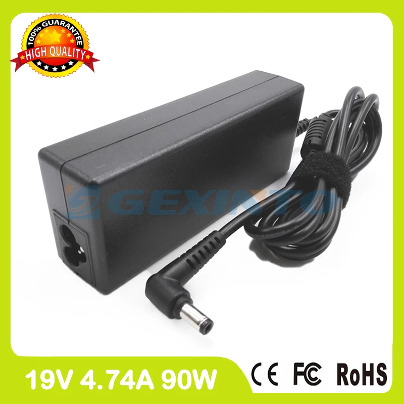 19V 4.74A 90W     ac  PA-1900-42  asus K62J K73E L4000 L5900 M51V M67C M70T N52J N56X P550LC