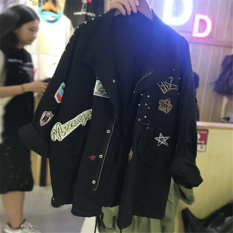 Новый 2020 Сезон весна осень Женские пальто размера плюс свободная женская уличная